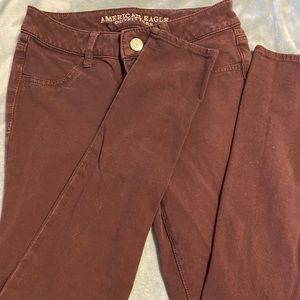 Burgundy pants
